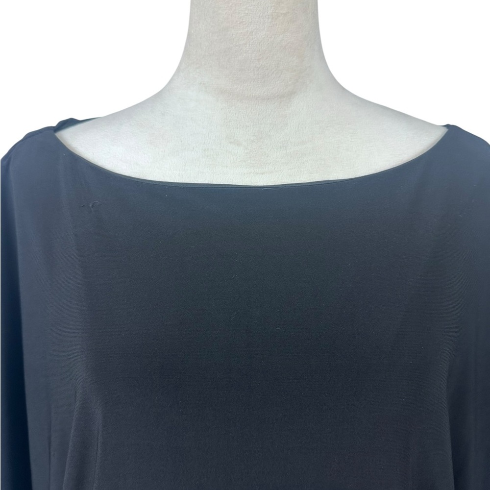 White House Black Market black dress with tie at waist size XL - Picture 3 of 8